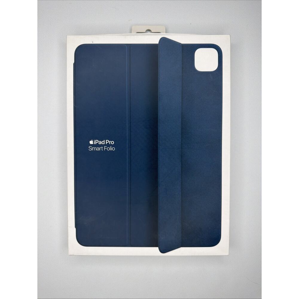 GENUINE APPLE IPAD PRO 11" 1ST 2ND 3RD 4TH GEN SMART FOLIO MARINE BLUE CASE